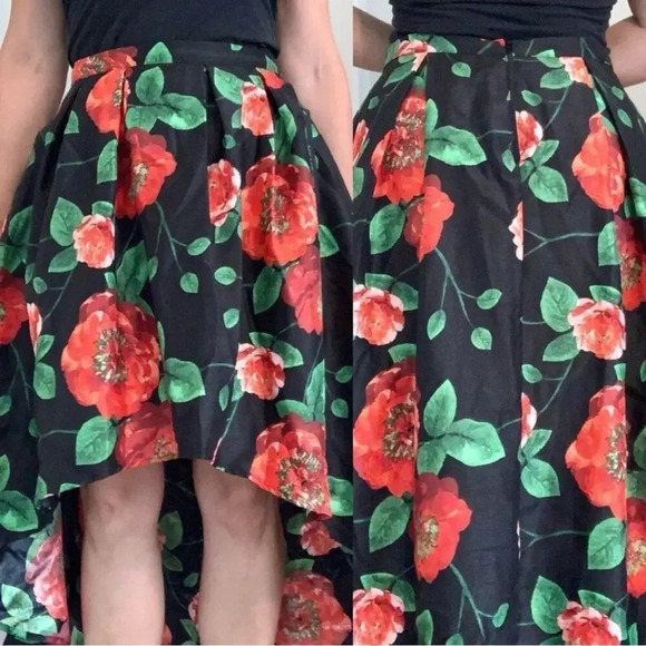 My Mi’chelle Floral High Low Skirt Large - Picture 2 of 8